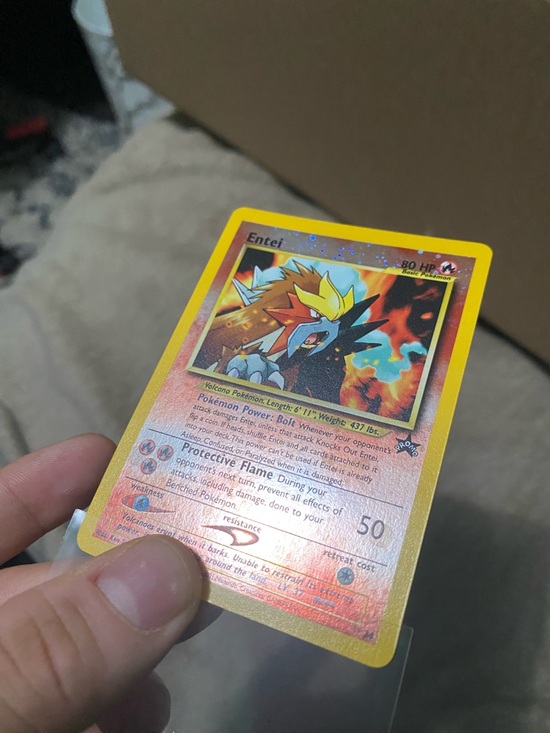Entei Reverse Holo Pokemon Card - Picture 2 of 4